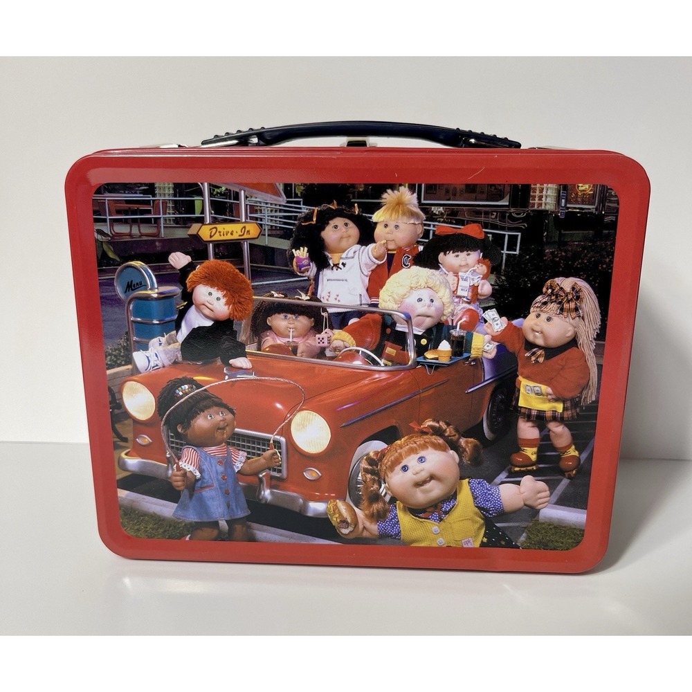 Vintage Cabbage Patch Kids Retro  Metal Lunchbox good Condition!!